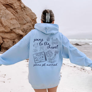 Going to the Chapel Personalized Bridal Sweatshirt,Wedding Day of Bride Outfit,Gift for Newly Engaged,Future Mrs Crewneck Custom Bride Shirt