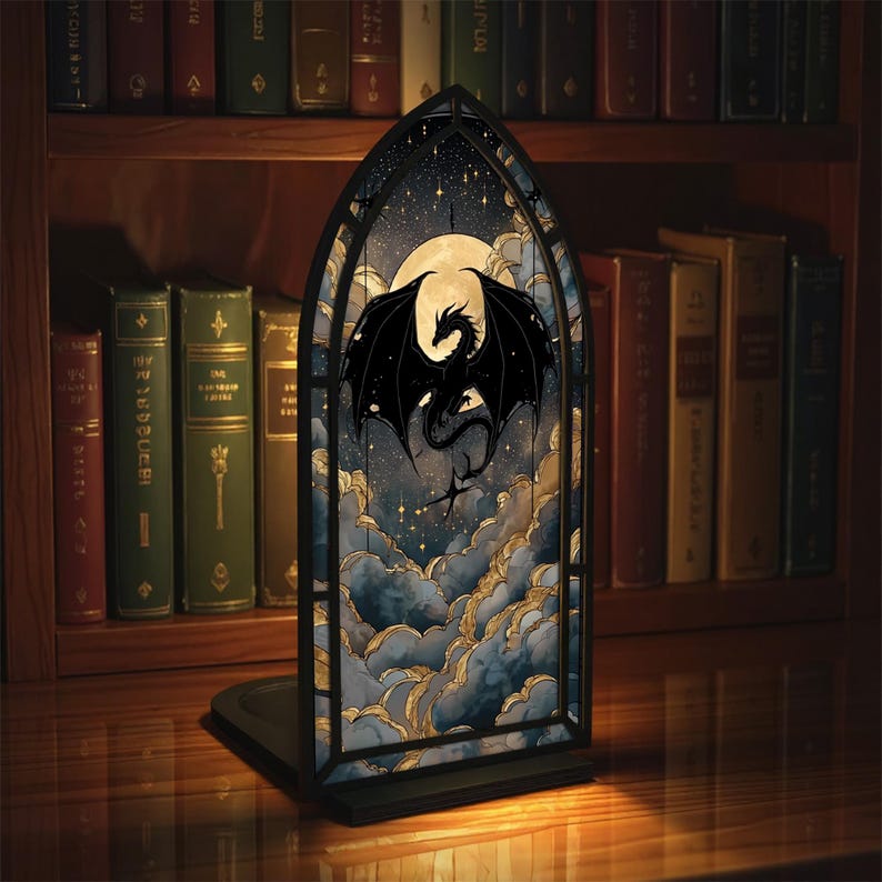 Cozy Glow Library Booknook, Wooden Book Nook With Candle, Fantasy Bookshelf Insert, Unique Wooden Decor, Gift For Book Lovers