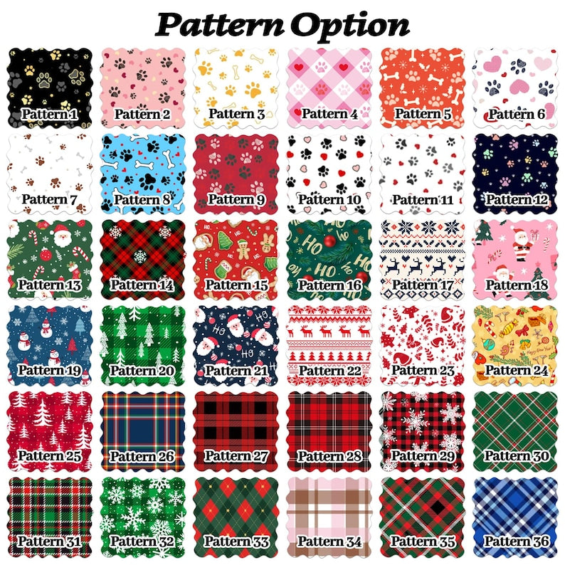 Personalized Christmas Photo Pajama Pants Set: Matching Family & Pet Bandana