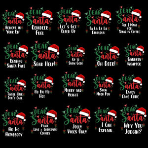 Dear Santa Group Shirts, Santa Custom Shirts, Dear Santa Christmas Family Shirts, Christmas Family Shirts, Christmas Quotes Shirts, Xmas Tee