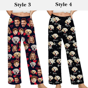 Custom Photo Pajama Pants,Personalized Pajama Trousers for Men Women,Custom Pet Picture Family Pajama Pants,Birthday Gifts,Christmas gifts