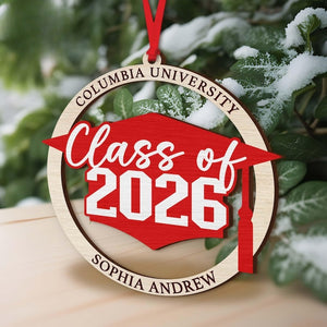 Personalized Graduation Ornament, Class of 2026 Ornament, Senior Gifts, College Student Gifts, College Ornament, High School Graduation Gift