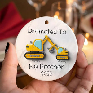 Promoted To Big Brother Ornament, First Christmas As Big Brother, New Sibling Gift, Brother Christmas Ornament, Sibling Keepsake Xmas 2025