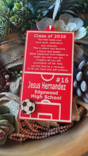 SOCCER Senior Night Gift + Banquet Bouquet Tag + Homecoming Event + Christmas Ornament + Coach Mom Goodie Bag Present + Keepsake