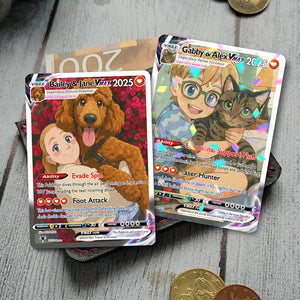 Turn your pet into a Pokemon, Personalized Pet as Pokemon Card, Custom Photo Anime Card, Gift For Him, Gift For Her, Pet Lover Gift Cat Gift