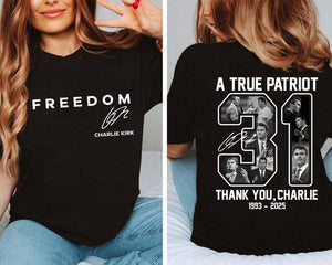 A True Patriot Shirt, Charlie 31 USA freedom Shirt, Pray for Charlie, Patriotic Shirt, Political Statement Shirt