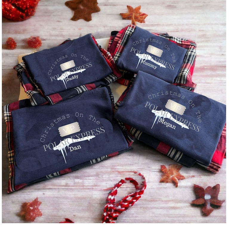 Polar Express Christmas Pyjamas, Family Matching Christmas Pjs