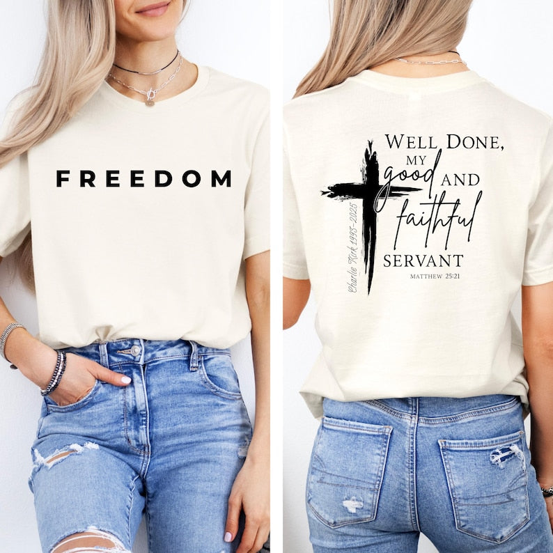 Well Done Good And Faithful Servant Charlie Kirk Shirt, Charlie Kirk 31 a True Patriot Shirt, Republican Shirt, Political Shirt