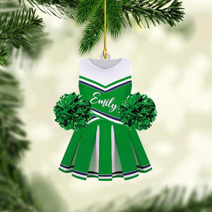 Personalized Cheerleader Ornaments, Custom Name Cheerleading Ornaments Gift for Cheerleader Christmas 2025 Cheer Cheerleader Ornaments Xmas