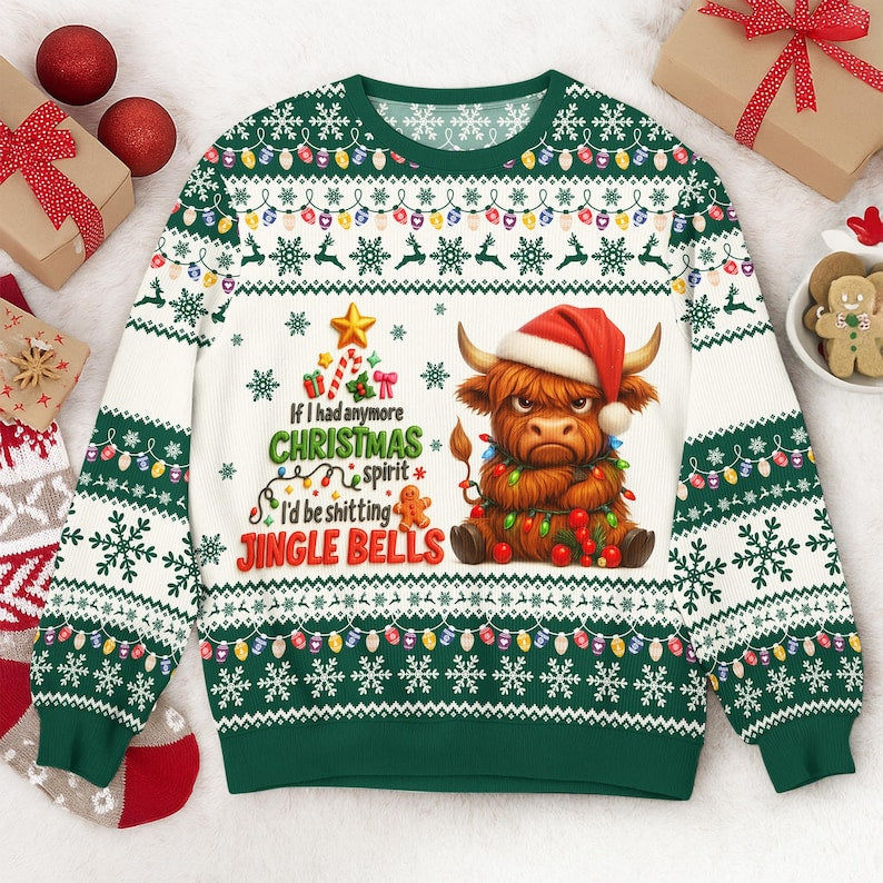 Funny Grumpy Cat Ugly Christmas Sweater: Sarcastic Holiday Outfit