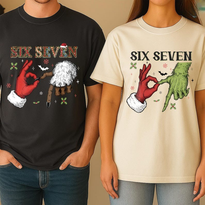Santa Hands Shirt, Group Matching Shirt, Mrs Claus Meme Shirt, 67 Meme Christmas Shirt, Krampus Hand Shirt