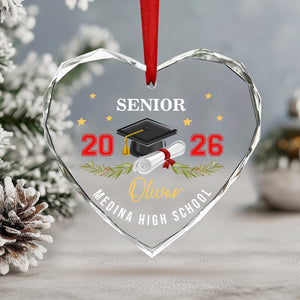 Custom Senior Ornament, Senior Year Ornament, High School Graduation Christmas Ornament, Class Of 2026 Keepsake, Christmas Gift For Seniors