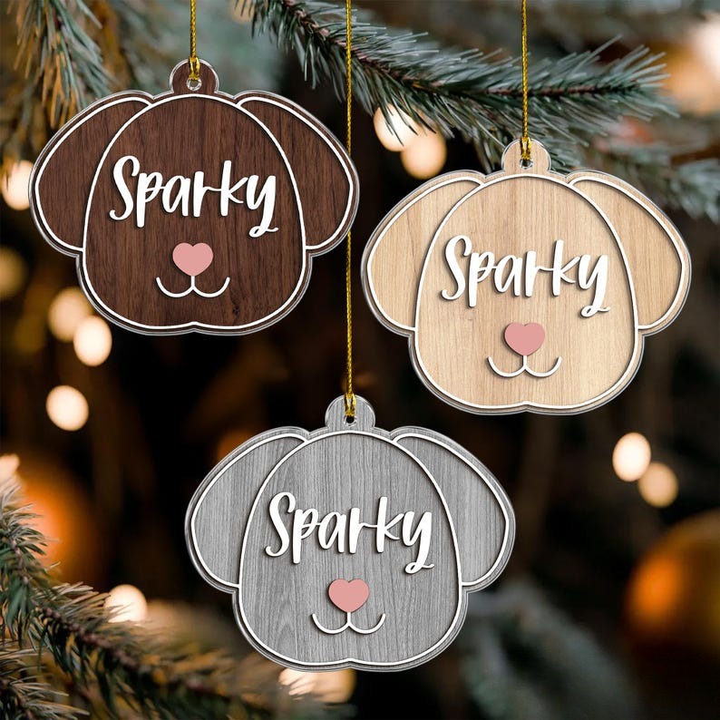 Custom Dog Memorial Christmas Ornament: Puppy Name Keepsake 2025