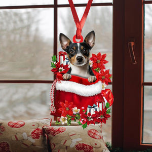 Rat Terrier Christmas Ornament, Rat Terrier Dog Christmas Tree Ornament, Rat Terrier Christmas Home Decor, Dog Lover Xmas Gift