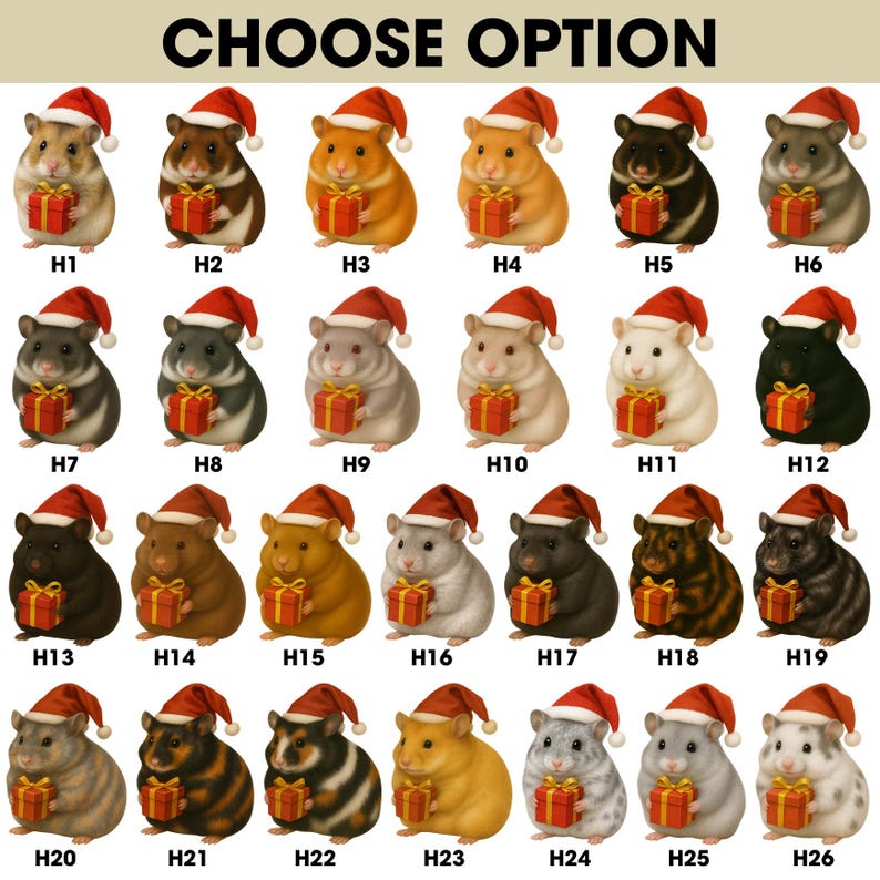 Personalized Hamster Christmas Ornament | Cute Pet Ornament with Name | Funny Holiday Gift for Small Pet Lovers | Custom Xmas Keepsake 2025