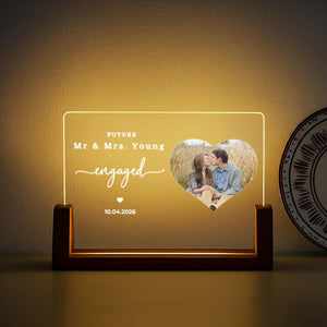 Personalized Night Light - Wedding Favors - Newly Wed Gift - Anniversary Gift for Him Her - Home Decor - Wedding Gift Idea - Engagement Gift