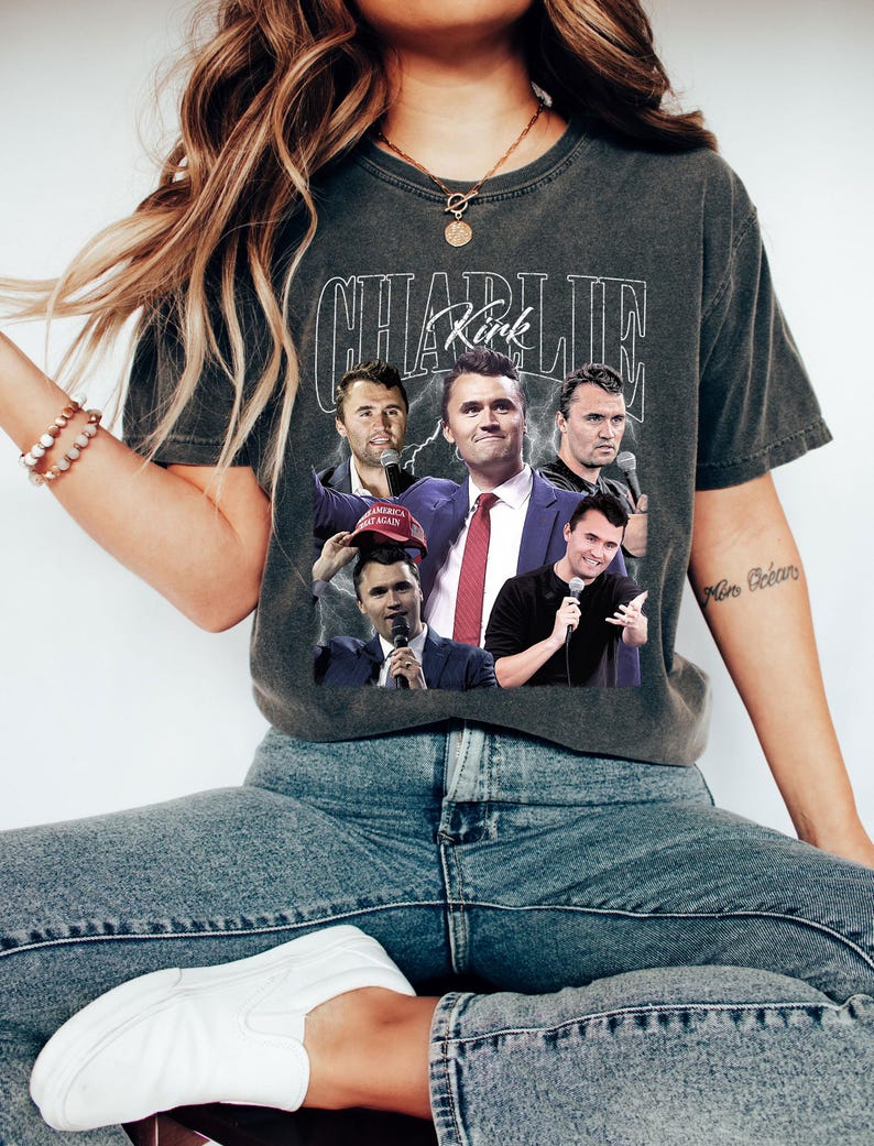 Charlie Kirk Vintage Bootleg T-Shirt, Charlie Kirk Shirt, Pray for Charlie Kirk Shirt, Justice for Charlie Shirt