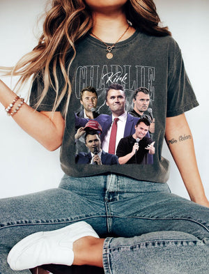 Charlie Kirk Vintage Bootleg T-Shirt, Charlie Kirk Shirt, Pray for Charlie Kirk Shirt, Justice for Charlie Shirt