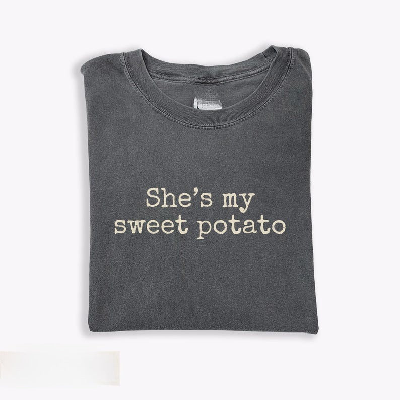 Thanksgiving Couples Shirt: She's My Sweet Potato I Yam Matching Husband Wife Shirt