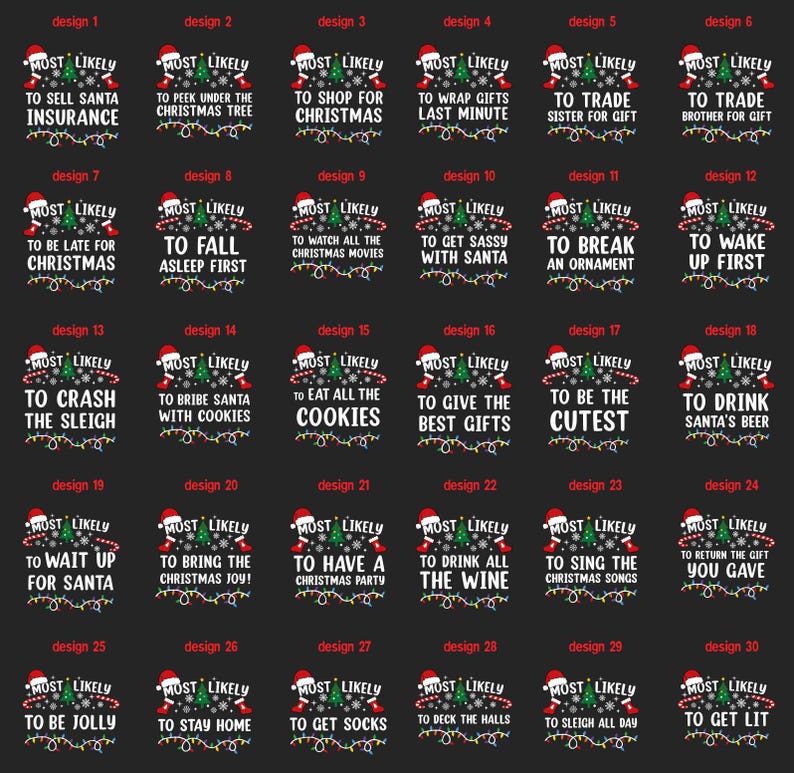 Matching Christmas T-Shirts: Funny Family Holiday Shirts