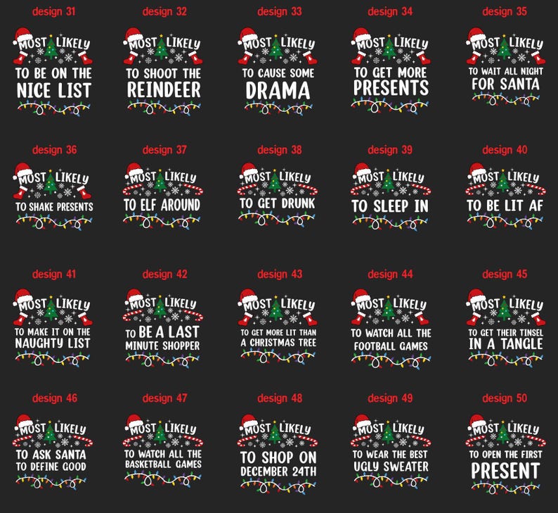 Matching Christmas T-Shirts: Funny Family Holiday Shirts