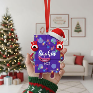 Personalized Numberblocks Christmas Ornament: Acrylic Kids Tree Decor