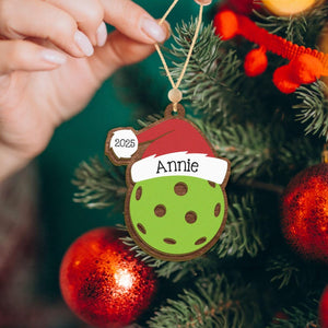 Personalized Sports Christmas Ornament, Custom 2 Layer Wooden Name Ornament, 9 Sport Options, Holiday Gift for Athletes & Fans, Christmas Gift