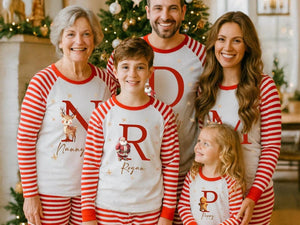 Matching Santa Pyjamas Family Christmas PJs Santa Claus Matching Pyjamas for Kids & Adults Holiday Xmas Eve Outfits