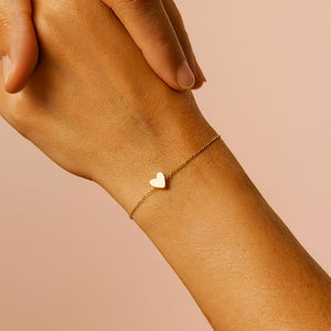 Mother daughter bracelet set Gold Hearts matching Mom daughter Gift Family jewelry Friends Present