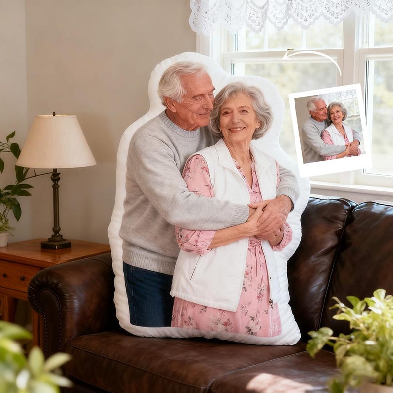Personalized Photo Pillow, Custom Face Pet Pillow, Unique Gift for Family, Kids, Couples & Pets, Funny Cutout Pillow Keepsake