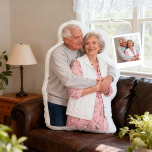 Personalized Photo Pillow, Custom Face Pet Pillow, Unique Gift for Family, Kids, Couples & Pets, Funny Cutout Pillow Keepsake