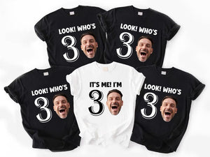 30th Birthday Group Shirts, Turning 30 Birthday Custom Face Shirt, Look Who's Thirty, Personalised 30th Birthday Shirts, 30th Birthday Funny