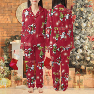 6 7 Christmas Pajamas, Six Seven 6 7 Meme Funny Christmas Pajama Sets, Meme shirt, Funny Pajama Christmas Pants for Women Men,Home Wear Set
