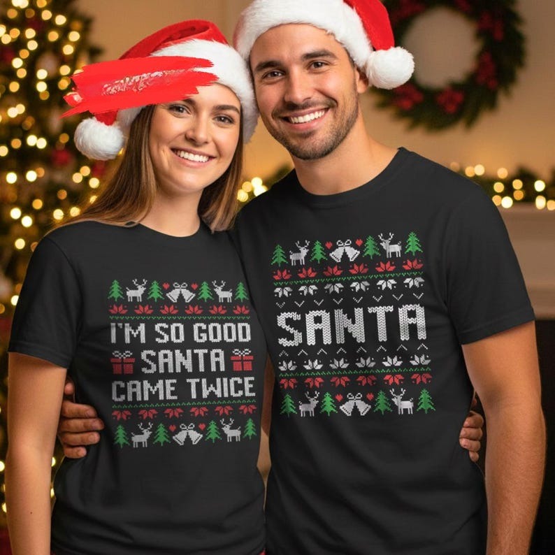 Couples Christmas Shirts: Matching Christmas Shirts, Couples Christmas Sweaters, Matching Couple Shirts, Matching Ugly Christmas Sweaters