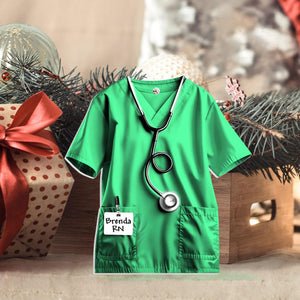 Scrubs Nurse Ornament, Nurse Ornament, Doctor Ornament, RN Student Gifts, New Nurse Gift, Gift for Nurse, Healthcare Worker, Medical Student
