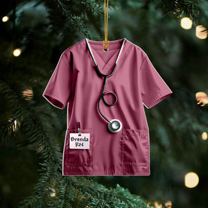Scrubs Nurse Ornament, Nurse Ornament, Doctor Ornament, RN Student Gifts, New Nurse Gift, Gift for Nurse, Healthcare Worker, Medical Student