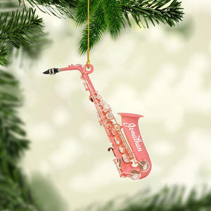 Personalized Saxophone Ornament 2D, Saxophone Christmas Ornament , Saxophone Player, Saxophone Gifts, Music Ornament, Xmas 2025