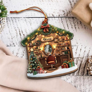 Personalized Hair Salon Christmas Ornament, Hair Salon Acrylic / Wood Ornament, Hairdresser Gifts,Hair Salon Christmas Decor,Hair Stylist Gift