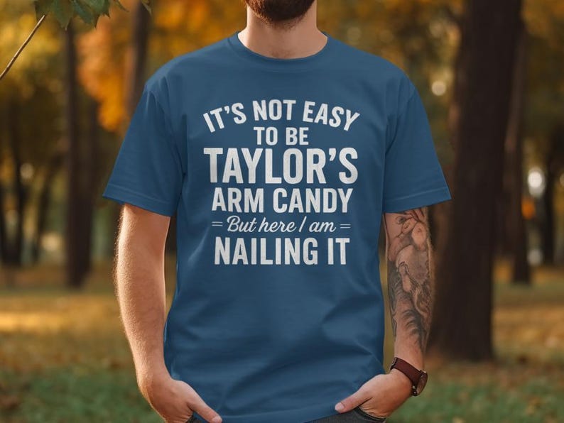 Personalized Arm Candy Shirt Funny Couples Custom Name T-Shirt, It s Not Easy To Be [Custom Name] s Arm Candy