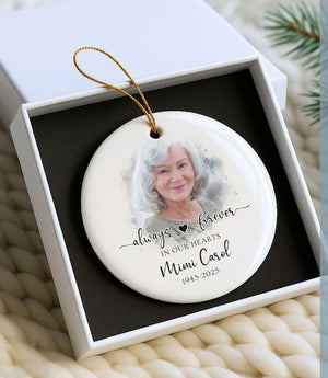 Custom Photo Memorial Ornament Dad Mom Memorial Ornament Lost Loved One Gift Sympathy Ornament Personalized Memorial Ornament Sympathy Gift