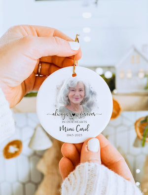 Custom Photo Memorial Ornament Dad Mom Memorial Ornament Lost Loved One Gift Sympathy Ornament Personalized Memorial Ornament Sympathy Gift
