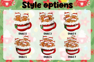 Personalized Christmas Pillow Doll,Custom Gingerbread Ornament Pillow,Family Photo Pillow,Unique Christmas Toy,Christmas Ornament Party Gift