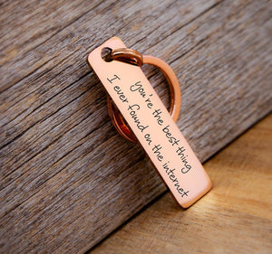 Drive Safe keychain, Customizable Rectangle Anniversary gift, Personalized Anniversary Gift for Him, Boyfriend Gift, Custom Husband Gift