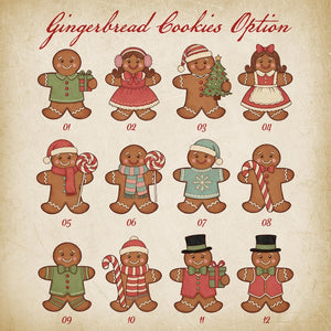 Custom Grandma's Favorite Cookies Plate, Personalized Gingerbread Christmas Plate, Grandkids Names, Grandma Gift, Christmas Gifts