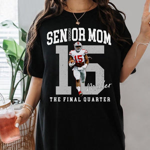 Senior Football Mom Shirt, Personalized Football Mom Shirt, Custom 2026 Senior Football Mom Gift, Game Day T-shirt, Custom Football Shirt