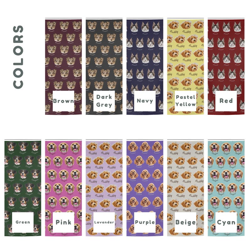 Personalized Kitchen Towel with Pet Photo & Name, Custom Pet Lover Gift, Custom Gift for Mom, Dog or Cat Mom Gift Idea