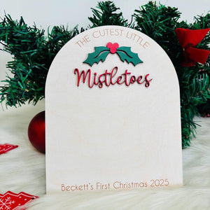 Personalized Baby s First Christmas DIY Footprint Sign, Custom Newborn Handprint Art, Baby Shower Gift, Holiday Memory Board
