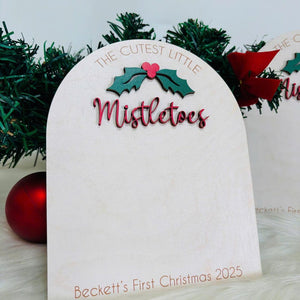 Personalized Baby s First Christmas DIY Footprint Sign, Custom Newborn Handprint Art, Baby Shower Gift, Holiday Memory Board