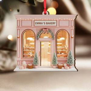 Personalized Wood Bakery Ornament, Baking Gift Ornament, Baking lover gift,Gift for Housekeeper,Baking store,Bakery Gifts,Christmas Ornament