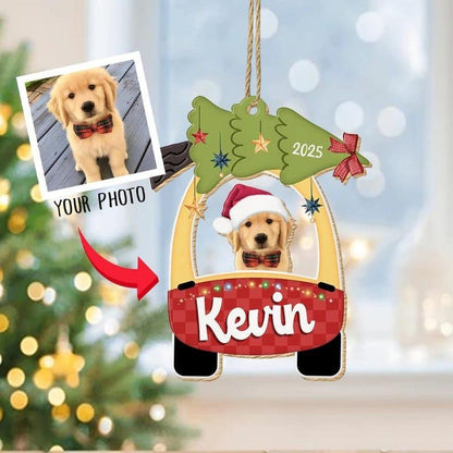 Personalized Pet Photo Christmas Ornament, Custom Dog Christmas Gift, Dog Lover Gift, Pet Christmas Gift, Christmas Tree Decoration
